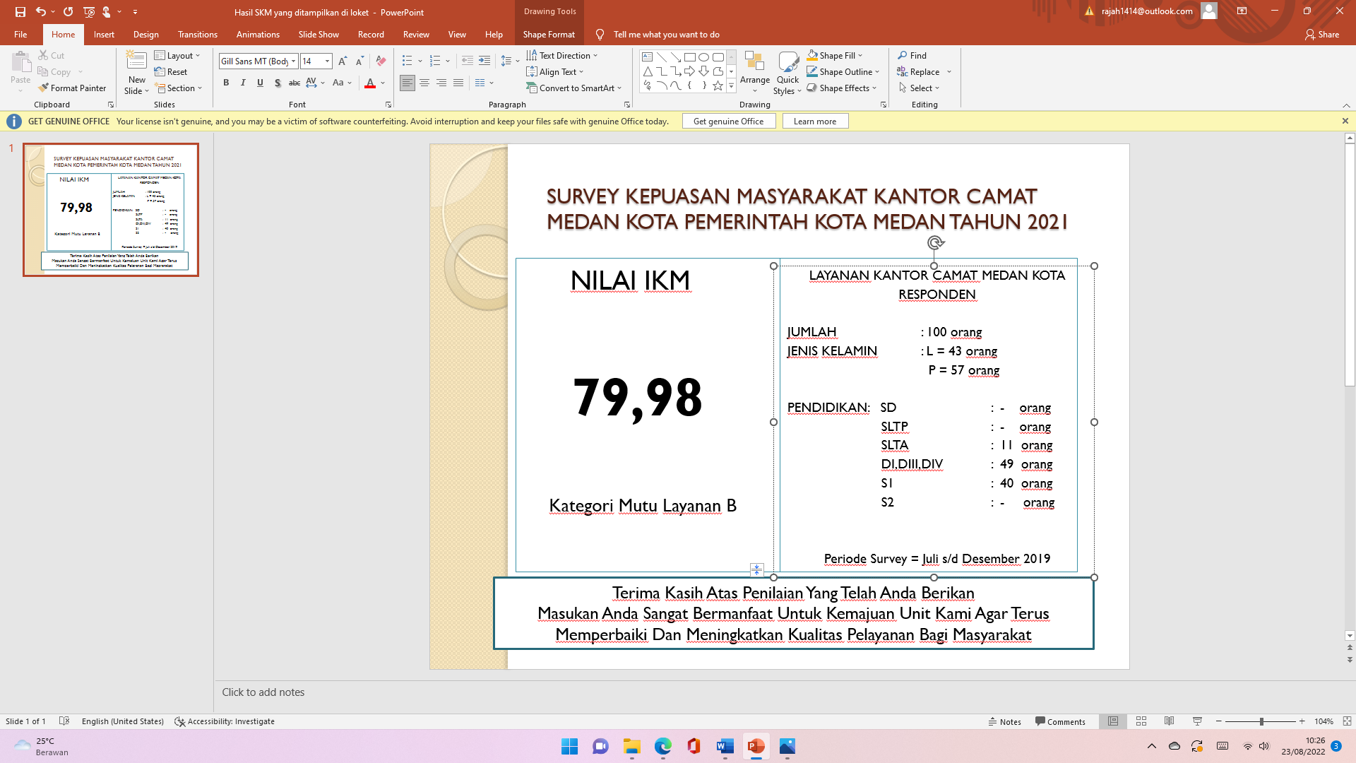 DOKUMENTASI HASIL SKM